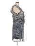 Olsenboye Chevron-herringbone Blue Casual Dress Size M - photo 4