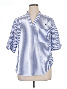 Shein Curve 3/4 Sleeve Button Down Shirt