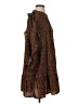 Aqua 100% Polyester Animal Print Brown Casual Dress Size XS - photo 4