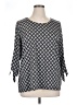 Croft & Barrow Black 3/4 Sleeve Blouse Size XL (estimated) - photo 1
