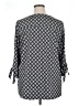 Croft & Barrow Black 3/4 Sleeve Blouse Size XL (estimated) - photo 2