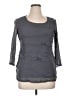 Alfani 100% Nylon Gray 3/4 Sleeve Top Size 1X - photo 1