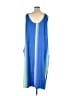 Unbranded Color Block Blue Casual Dress Size 7XL - photo 2