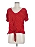 Universal Thread 100% Rayon Red Short Sleeve Top Size M - photo 1