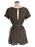 Emery Rose Solid Brown Romper Size M - photo 2