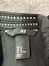 H&M 100% Polyester Solid Black Casual Dress Size 12 - photo 7