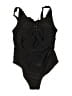 Kona Sol Solid Black One Piece Swimsuit Size 16 - photo 1