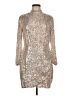 Nine West Metallic Silver Cocktail Dress Size M - photo 1