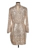 Nine West Metallic Silver Cocktail Dress Size M - photo 2