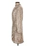 Nine West Metallic Silver Cocktail Dress Size M - photo 5