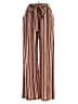 Shein 100% Polyester Stripes Orange Casual Pants Size M - photo 1