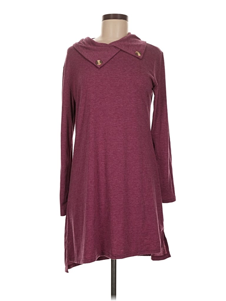 Pre-owned Assorted Brands Casual Dress In Burgundy