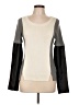AIKO Color Block Gray Pullover Sweater Size L - photo 1