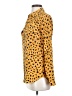 Equipment 100% Silk Animal Print Yellow Long Sleeve Silk Top Size XS - photo 5