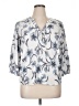 Fred David Ivory 3/4 Sleeve Blouse Size XL - photo 1