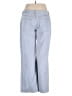 Topshop 100% Cotton Checkered-gingham Blue Jeans Size 34 waist - photo 2