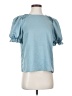 Shein 100% Polyester Blue Short Sleeve Blouse Size S - photo 1