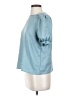 Shein 100% Polyester Blue Short Sleeve Blouse Size S - photo 5