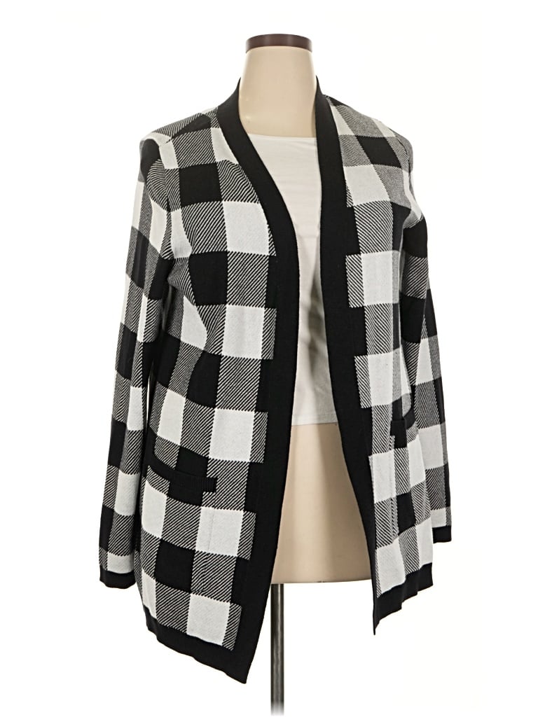Pre-owned Kim Rogers Cardigan Sweater In Black