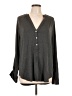 Amour Vert Gray Long Sleeve Blouse Size L - photo 1