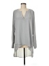 Kaari Blue 100% Polyester Gray Long Sleeve Blouse Size M - photo 1