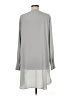 Kaari Blue 100% Polyester Gray Long Sleeve Blouse Size M - photo 2