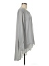 Kaari Blue 100% Polyester Gray Long Sleeve Blouse Size M - photo 4