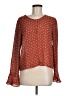 Blue Rain 100% Polyester Brown Long Sleeve Henley Size M - photo 1