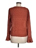Blue Rain 100% Polyester Brown Long Sleeve Henley Size M - photo 2