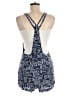 Ecote 100% Rayon Chevron-herringbone Blue Romper Size M - photo 2
