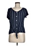 Assorted Brands 100% Rayon Blue Short Sleeve Top Size M - photo 1