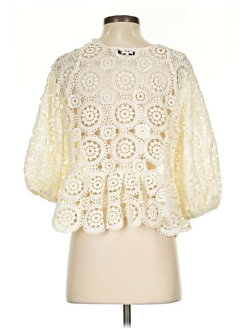 Just Fab 3/4 Sleeve Blouse (view 2)