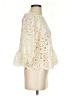 Just Fab 100% Polyester Ivory 3/4 Sleeve Blouse Size S - photo 4
