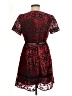 LUCCA 100% Recycled Polyester Paisley Red Casual Dress Size M - photo 2