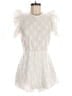 Zara 100% Polyester Ivory Romper Size M - photo 1