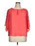 NY Collection 100% Polyester Orange 3/4 Sleeve Blouse Size XL Petite - photo 1