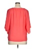 NY Collection 100% Polyester Orange 3/4 Sleeve Blouse Size XL Petite - photo 2
