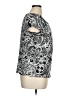 Relativity 100% Nylon Silver Short Sleeve Top Size XL - photo 4