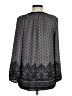 Daniel Rainn 100% Polyester Black Gray Long Sleeve Blouse Size M - photo 2