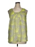 Gap Outlet 100% Polyester Green Sleeveless Blouse Size XL - photo 1