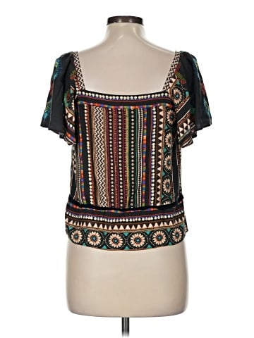 FARM Rio for Anthropologie Short Sleeve Blouse (view 2)