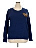 Evri Animal Print Blue Pullover Sweater Size 2X - photo 1