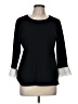 Karl Lagerfeld Paris Black 3/4 Sleeve Top Size M - photo 1