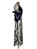 Caroline Constas 100% Polyester Paisley Blue Cocktail Dress Size L - photo 4