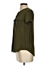 Theory 100% Rayon Green Short Sleeve Blouse Size P (petite) - photo 5