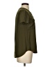 Theory 100% Rayon Green Short Sleeve Blouse Size P (petite) - photo 4
