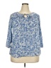 Lucky Brand Blue 3/4 Sleeve Blouse Size 3X - photo 1