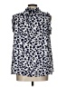 Bobeau 100% Polyester Blue Sleeveless Blouse Size L - photo 2