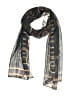 Basha 100% Polyester Gray Black Scarf One size - photo 1
