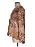 Ann Taylor Animal Print Brown Long Sleeve Blouse Size L - photo 5